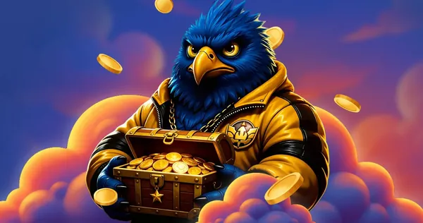 Aquila Birdspin con il forziere
