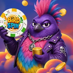 Mascotte Birdspin con la fiche