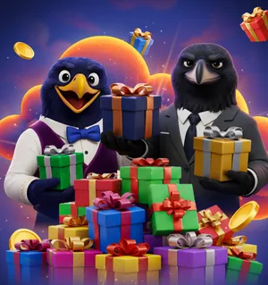 Duo de mascottes Birdspin